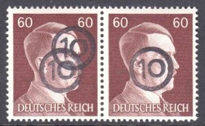 GERMANY 522 PAIR SCHWÄRZUNGEN CHEMNITZ 9 C1 DBL OVPT OG NH U/M VF SIGNED