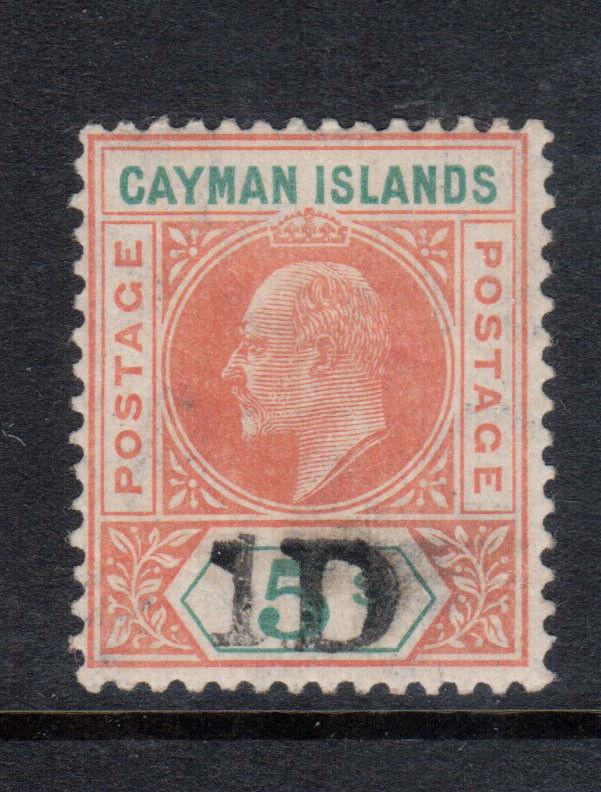 Cayman Islands #19 Very Fine Never Hinged **With Certificate**