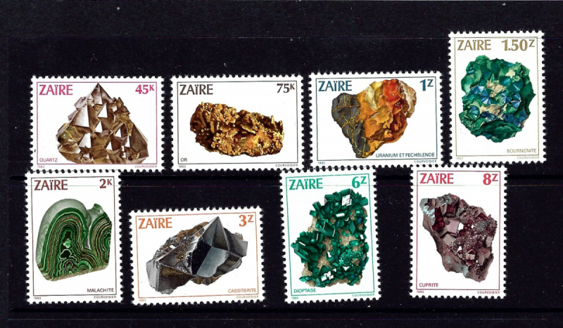 Zaire 1102-09 NH 1983 Minerals 