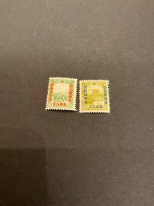 Stamps Manchukuo Scott #140-1 never hinged