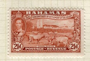 BAHAMAS; 1938 early GVI pictorial issue fine Mint hinged 2.5d. value