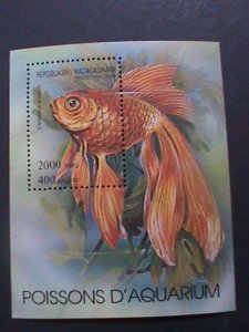 ​MADAGASCAR 1994 COLORFUL BEAUTIFUL LOVELY GOLDFISH IMPERF MNH S/S VERY FINE