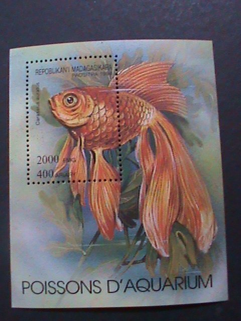 ​MADAGASCAR 1994 COLORFUL BEAUTIFUL LOVELY GOLDFISH IMPERF MNH S/S VERY FINE
