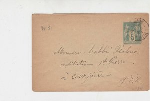 France 19th Century 1891 Military Correspondance Stamp Cover Ref 31275