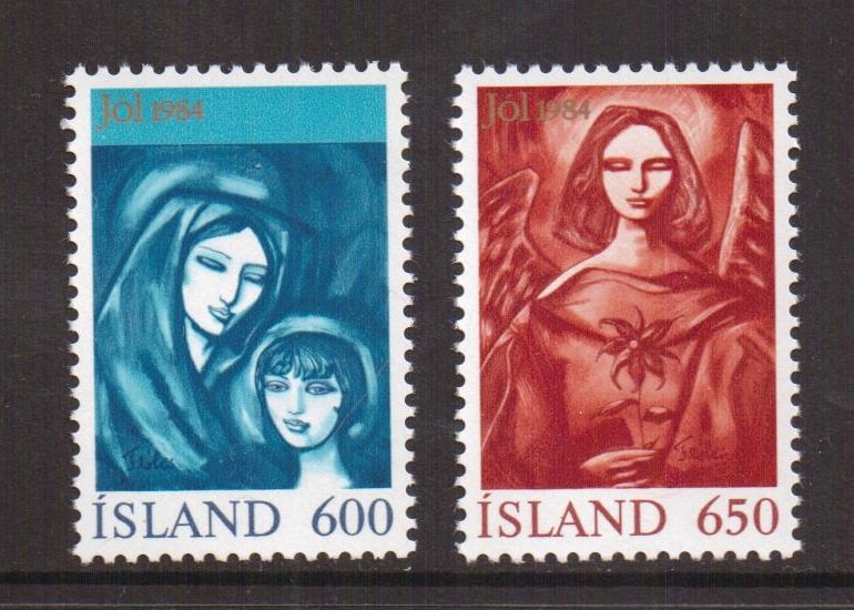 Iceland   #595-596    MNH  1984  Christmas