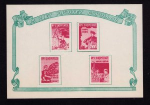 Albania 551a Liberation Anniversary Stamp Sheet 1959