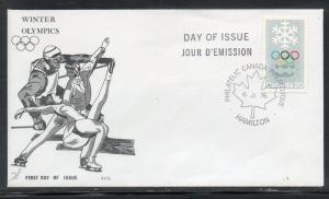 Canada #689 Olympics FDC SCS Cachet Hamilton unaddr C908