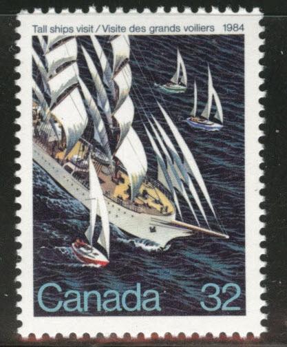 Canada Scott 1012 MH* 1984 Tall ship stamp