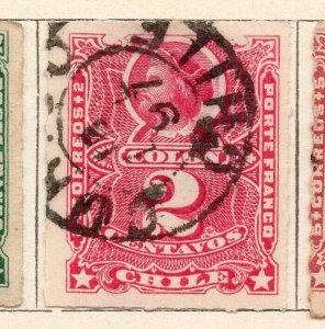 Chile 1881 Early Issue Fine Used 2c. NW-11400