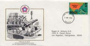 Bahamas, First Day Cover, Maps, Americana