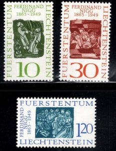 LIECHTENSTEIN Scott 401-403 MNH**