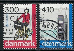 Denmark 854-55 Used 1988 Europa (an4209)