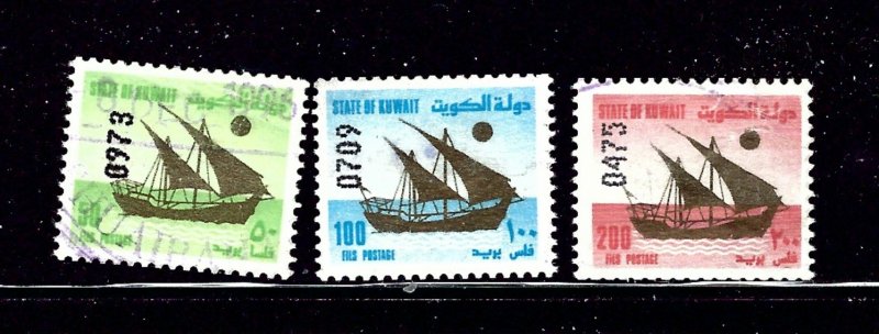 Kuwait 1114-16 Used 1989 Dhow