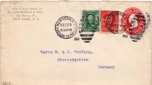 United States York Hudson Term. Sta. York 1908 numeral duplex  1908-1922  1c ...