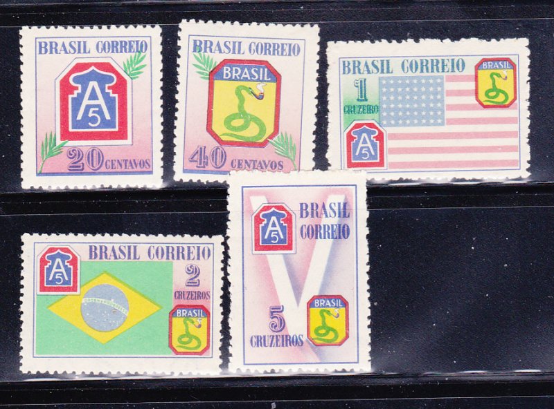 Brazil 635-639 Set MH Various (B)