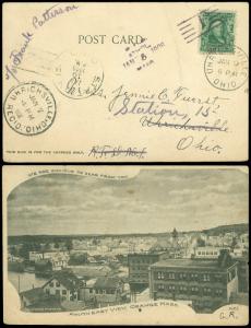 1906 Orange, MA Picture Postcard, RFD Type 1, Athol MA., UHRICHSVILLE, OHIO CDS!