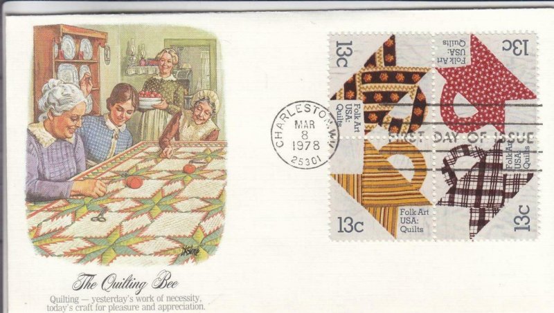 1978, Quilting Bee, Fleetwood, FDC (D14951)