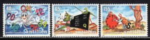 Netherlands Antilles # B285-87 ~ Cplt Set of 3 ~ Fight Illiteracy ~ Mint, NH