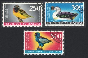 Senegal Weaver Duck Bateleur Birds 3v 1968 Canc SC#C55-C57 SG#379-381