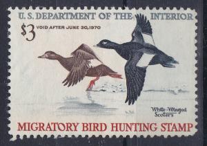 US RW 36 Mint LH OG 1968 Duck Stamp $3 CV $75.