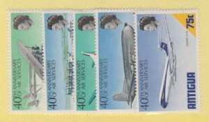 Antigua Scott #232-236 Stamp  - Mint NH Set