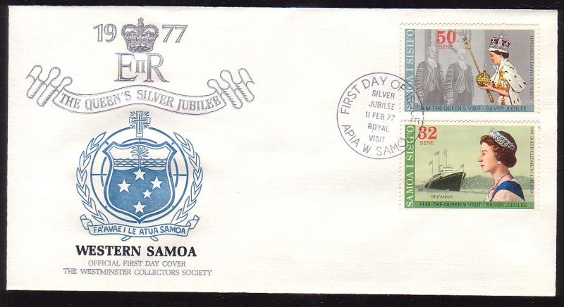 Samoa 448 - 449 Westminster Collectors Society FDC