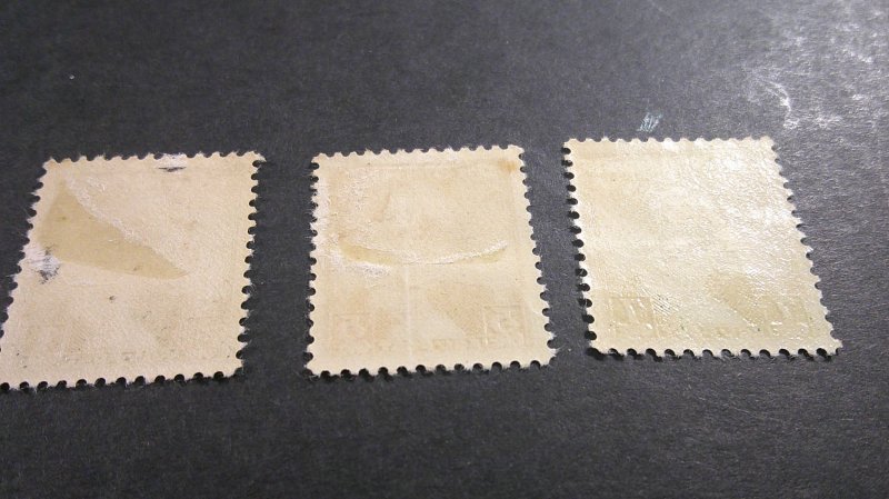 Greenland 1938 First Issue Scott# 1, 2, 3 Mint VF-XF Hinged Short set of 3