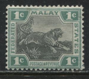 Federated Malay States 1901 1 cent mint o.g.