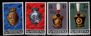 Saint Helena Scott 240-243 MH* Regimental emblem set