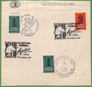 ZA1890 - HABANA - POSTAL HISTORY - 1966 CHESS Olympiads OFFICIAL STATIONERY