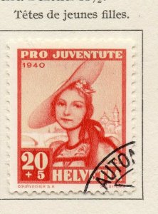 Switzerland 1940 Issue Fine Used 20c. NW-117795