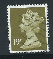 GB Machin 19p QE II  SG Y1682 Fine Used