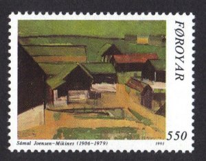 Faroe Islands #230  MNH  1991  Samal Joensen-Mikines  550o