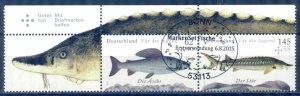 Germany 2015 Fishes Mi. 3169,3171 Pair Used CTO