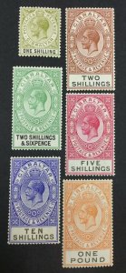 MOMEN: GIBRALTAR SG #102-107 1925-32 MINT OG NH £275++ LOT #62419