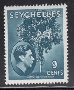 Seychelles 1938-41 MNH Scott #131/SG #138a 9c Coco-de-mer palm - George VI