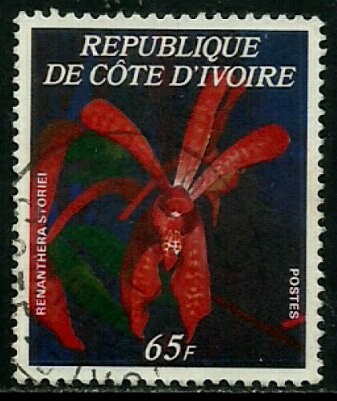 Ivory Coast #447D Used Stamp - Flowers (b)