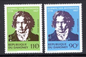 Dahomey C129-C130 Beethoven MNH VF