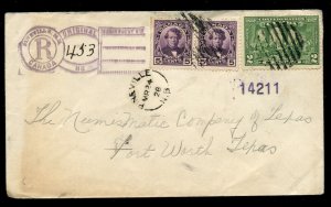 ?PINEVILLE, N.B. Keyhole Registration handstamp split ring 1928 cover Canada