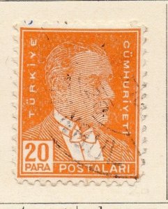 Turkey 1931-32 Early Issue Used 20p. 185249