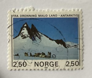 Norway 1985 Scott 855 used - 2.50k, Antarctic mountains, the saw blade