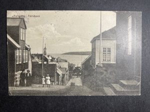 1917 Faroe Island Denmark RPPC Postcard Cover Torshavn Local Use