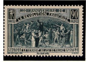 FRANCE Scott 390 MH* 1939 The Oath of the tennis court stamp