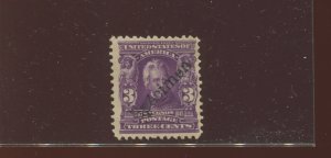 302S Variety Specimen Overprint Unused Stamp (302 Spc 1) *SEE APEX CERT INSIDE*