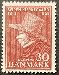 Denmark 1955 #359, Soren Kierkegaard, MNH.