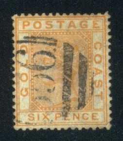 Gold Coast #8 Queen Victoria, used (23.00)