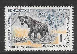 Mauritania 135: 1f Spotted Hyena (Crocuta crocuta), used, F-VF