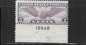 US #C12 AIR MAIL 5 CENTS (VIOLET) - MINT NEVER HINGED