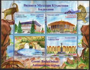 Tajikistan 2018 Gorno Badakhshan Region Birds Architecture Goats MNH**