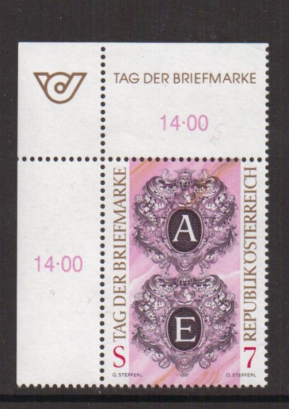 Austria    #1725  MNH  1997    stamp day letters A & E